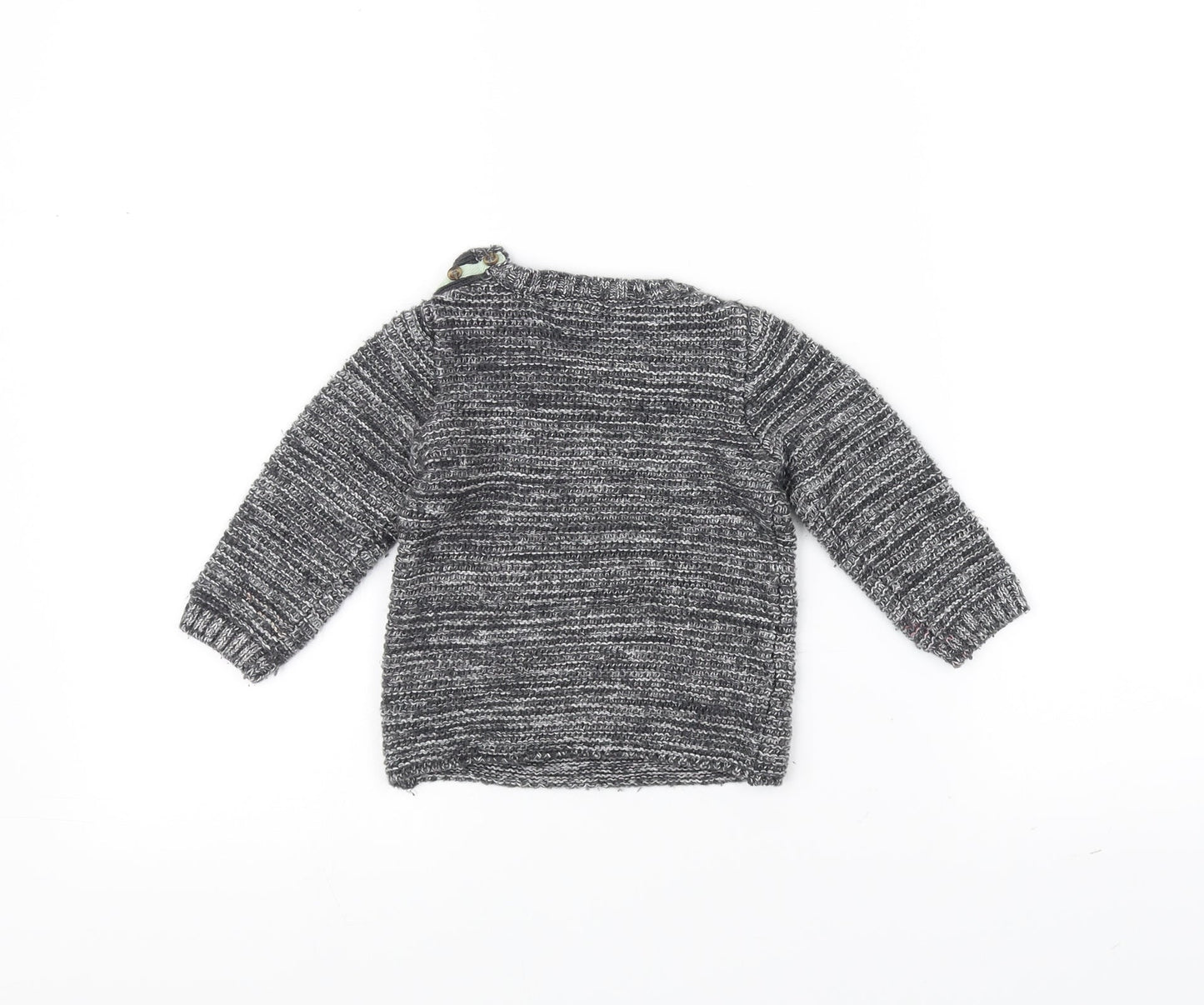 Mini Club Baby Grey  Knit Pullover Jumper Size 6-9 Months