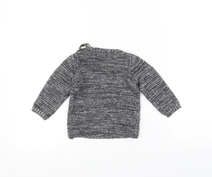 Mini Club Baby Grey  Knit Pullover Jumper Size 6-9 Months