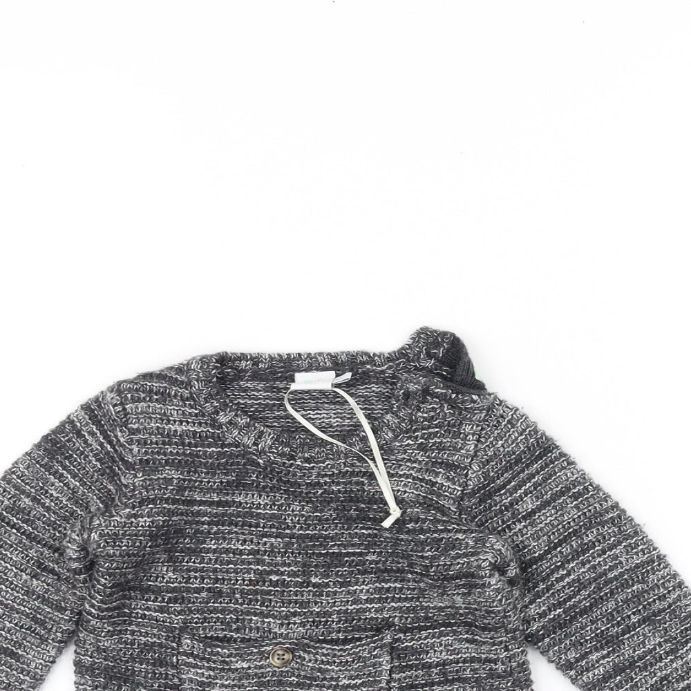 Mini Club Baby Grey  Knit Pullover Jumper Size 6-9 Months