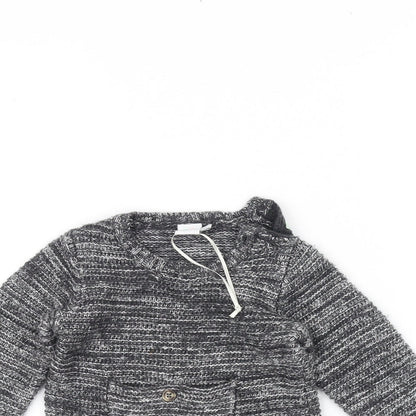 Mini Club Baby Grey  Knit Pullover Jumper Size 6-9 Months