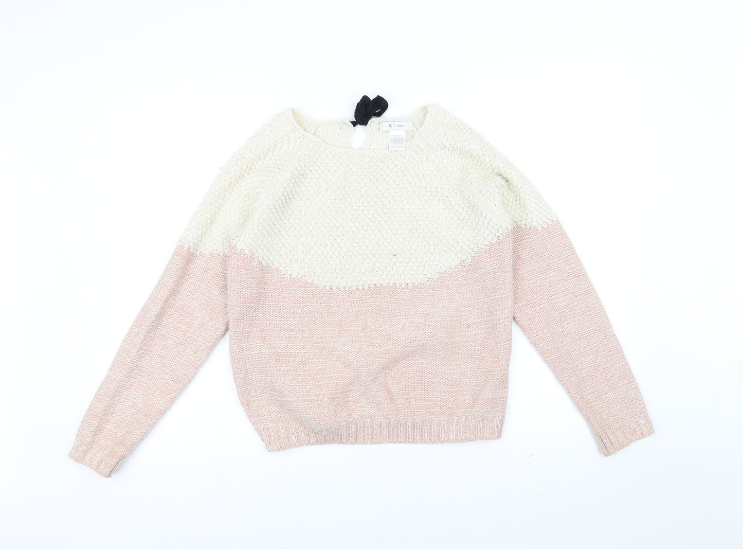 Le Redoute Girls Pink  Knit Pullover Jumper Size 14 Years