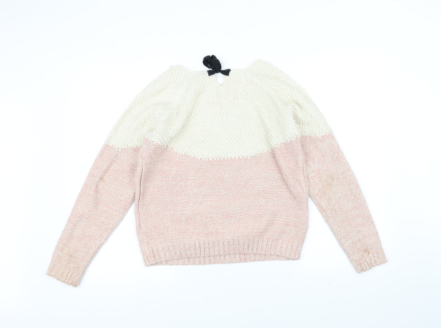 Le Redoute Girls Pink  Knit Pullover Jumper Size 14 Years