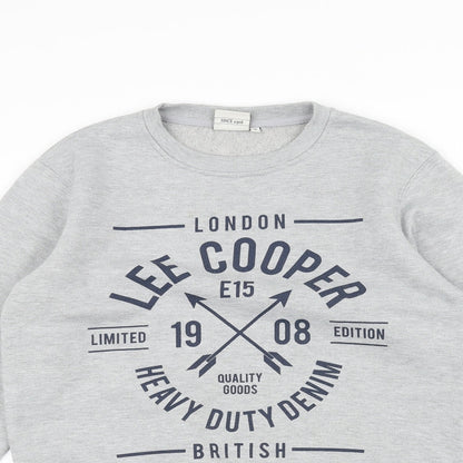Lee Cooper Mens Grey   Pullover Jumper Size S
