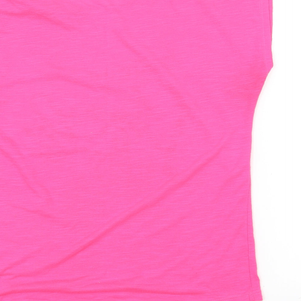 moda trend Womens Pink   Basic T-Shirt Size S