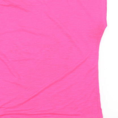 moda trend Womens Pink   Basic T-Shirt Size S