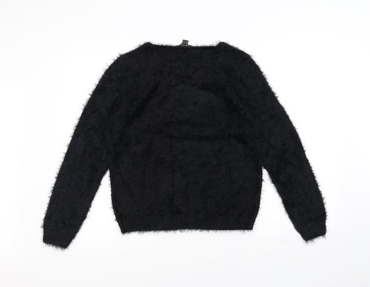 ESMARA Womens Black   Pullover Jumper Size S