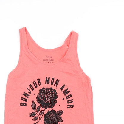 Primark Womens Pink   Basic Tank Size 10