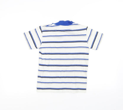 Peterborough United Boys Blue Striped  Basic Polo Size 7-8 Years
