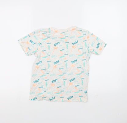 George Girls White   Basic T-Shirt Size 8-9 Years