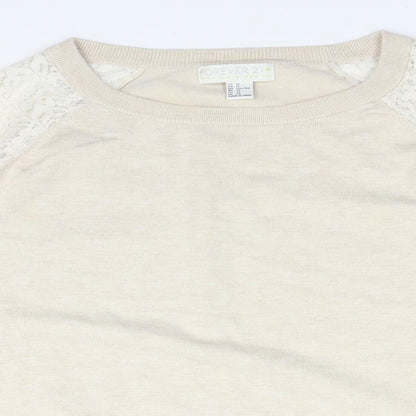 FOREVER 21 Womens Beige   Pullover Jumper Size 20  - lace