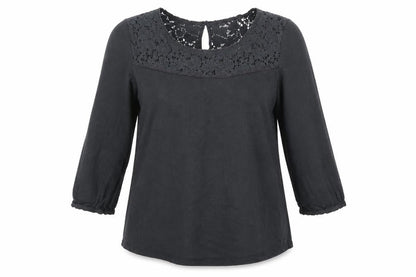 Womens UK Size M H&M Grey Basic Blouse