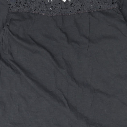 Womens UK Size M H&M Grey Basic Blouse