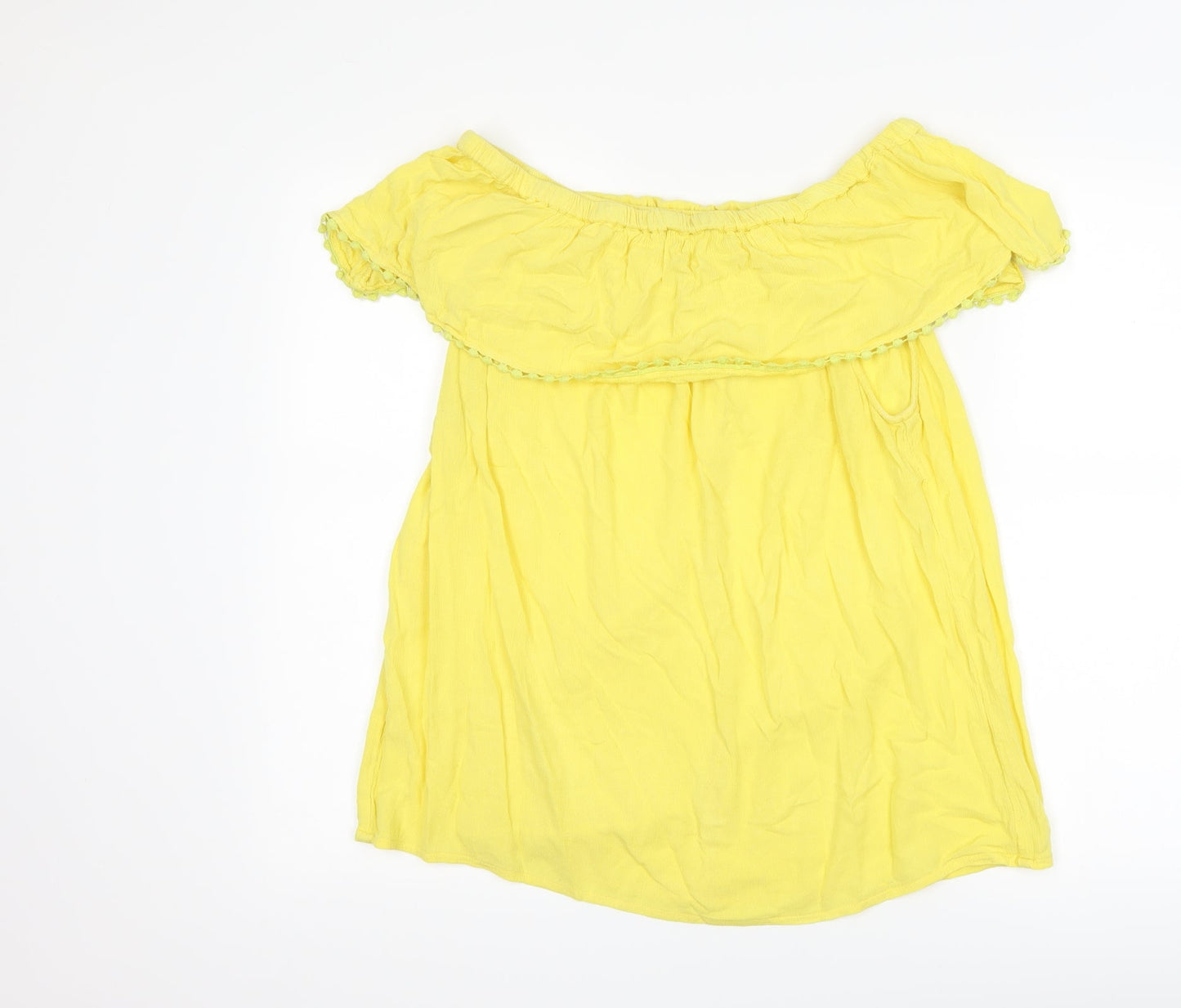 F&F Womens Yellow   Basic T-Shirt Size 16