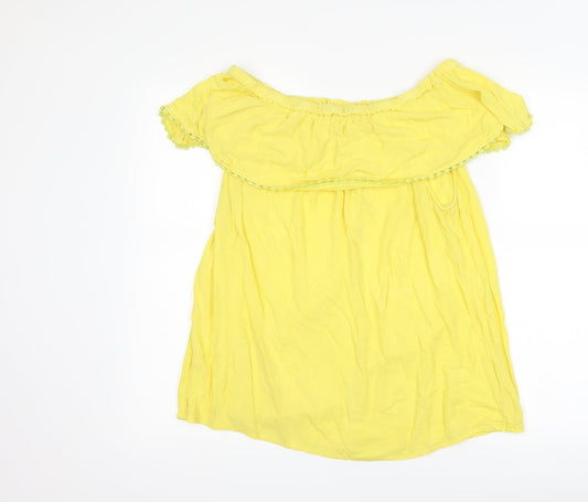 F&F Womens Yellow   Basic T-Shirt Size 16