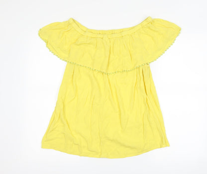 F&F Womens Yellow   Basic T-Shirt Size 16