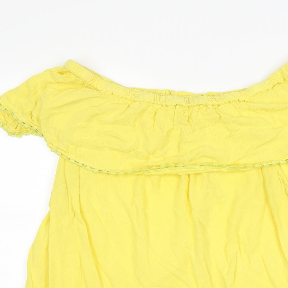 F&F Womens Yellow   Basic T-Shirt Size 16