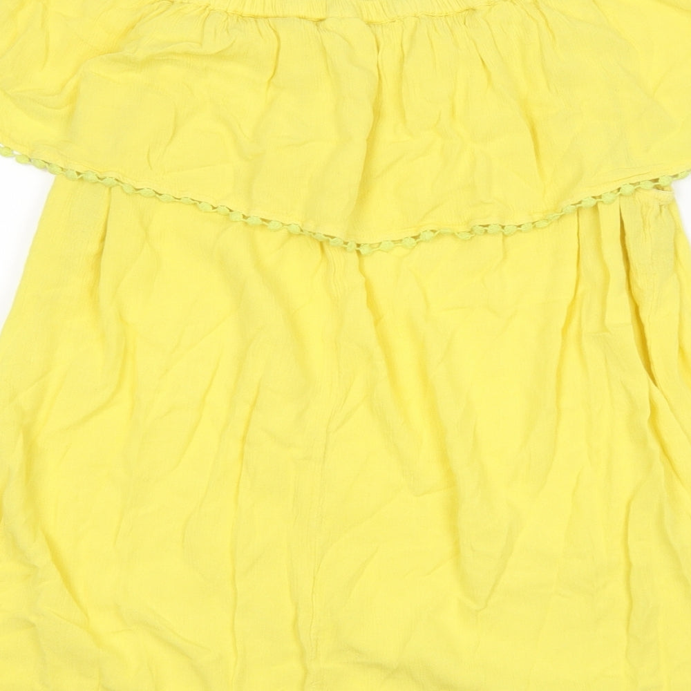 F&F Womens Yellow   Basic T-Shirt Size 16
