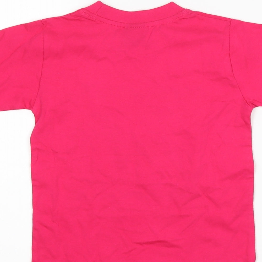 Pilot Girls Pink   Basic T-Shirt Size 6 Years  - malawi