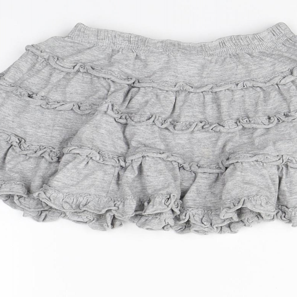 summer love Girls Grey   Flare Skirt Size 4 Years