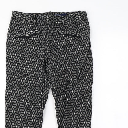 Gap Womens Black Geometric  Trousers  Size 8 L25 in