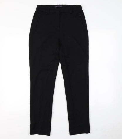 M&S Womens Black   Dress Pants Trousers Size 8 L30 in
