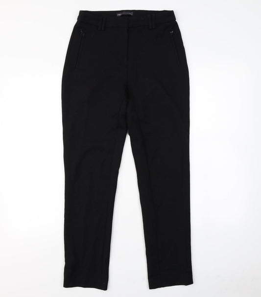 M&S Womens Black   Dress Pants Trousers Size 8 L30 in
