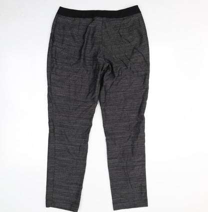 Womens UK Size 12 Papaya Regular Fit Dress Pants Black Trousers