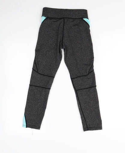 Active Wear Girls Grey   Cropped Trousers Size 8 Years