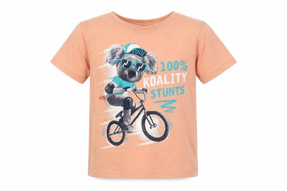 George Boys Orange   Basic T-Shirt Size 4 Years