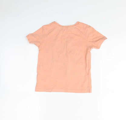 George Boys Orange   Basic T-Shirt Size 4 Years