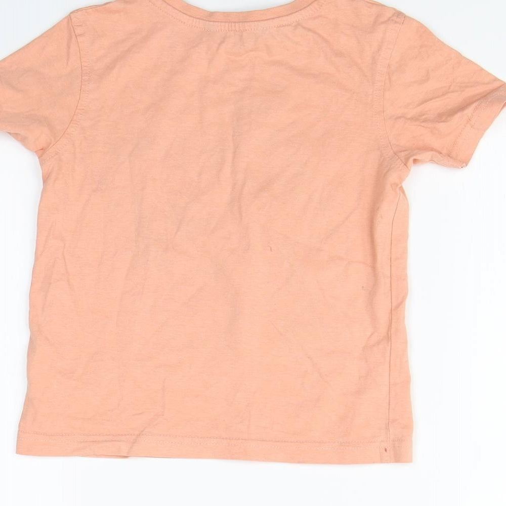 George Boys Orange   Basic T-Shirt Size 4 Years