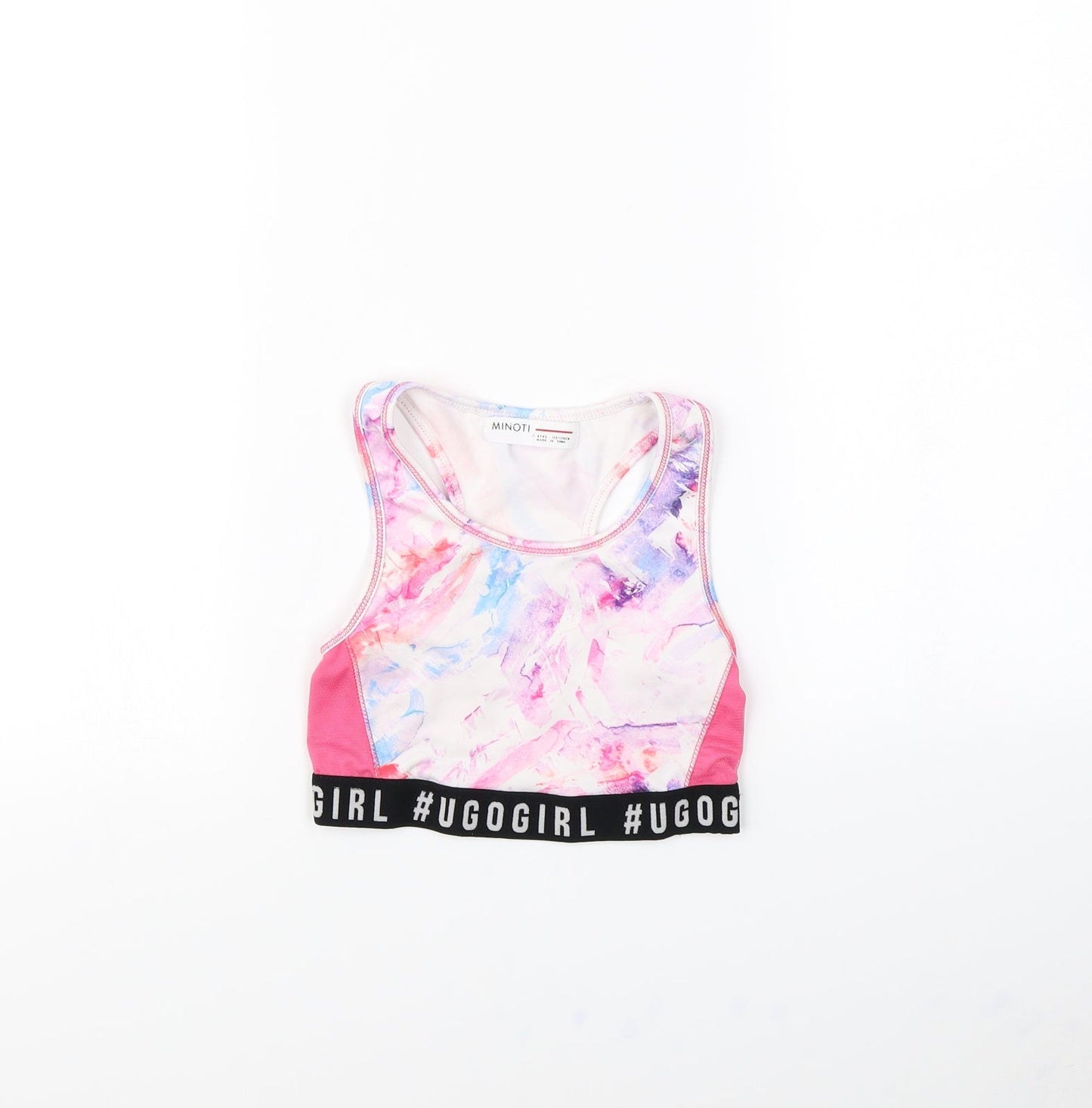 Minoti Girls Pink   Cropped Tank Size 7 Years