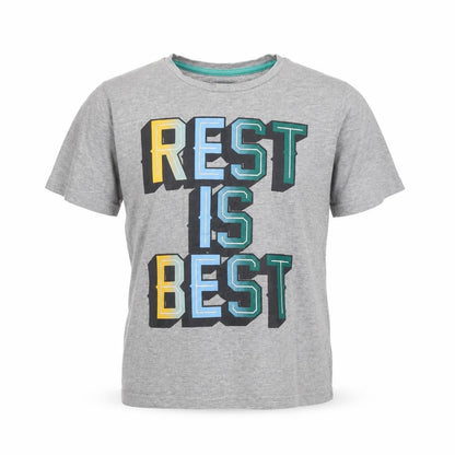 Marks & Spencer Boys Grey  Rayon Basic T-Shirt Size 10 Years