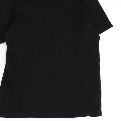 Preworn Boys Black   Basic T-Shirt Size 8 Years