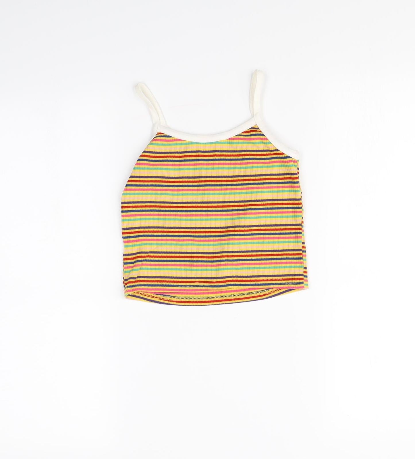 SheIn Girls Multicoloured Striped  Basic Tank Size 8 Years