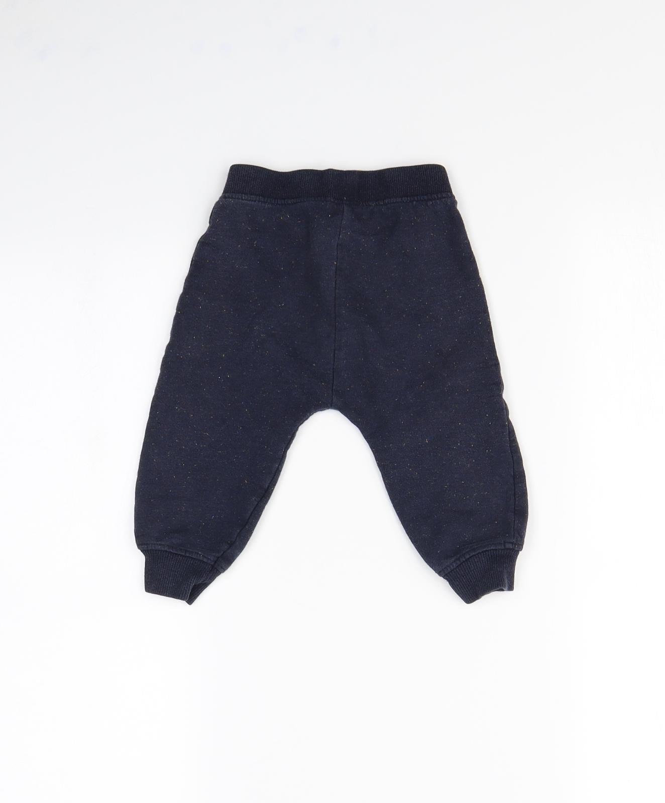 Nutmeg Boys Blue   Jogger Trousers Size 9 Months