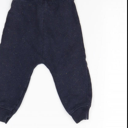 Nutmeg Boys Blue   Jogger Trousers Size 9 Months