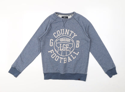 Easy Mens Blue   Pullover Jumper Size S