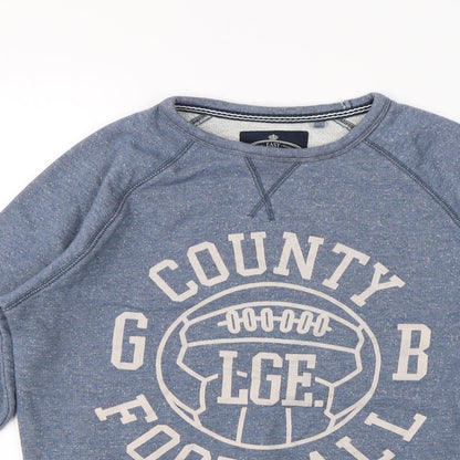 Easy Mens Blue   Pullover Jumper Size S