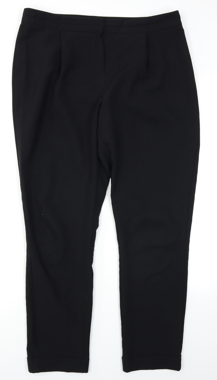F&F Womens Black   Trousers  Size 14 L26 in