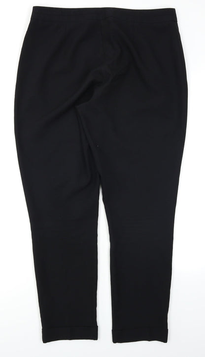 F&F Womens Black   Trousers  Size 14 L26 in