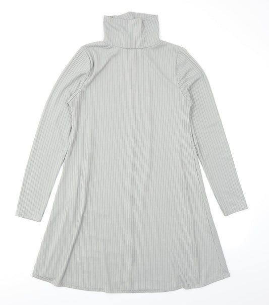 Boohoo Womens Grey   A-Line  Size 8