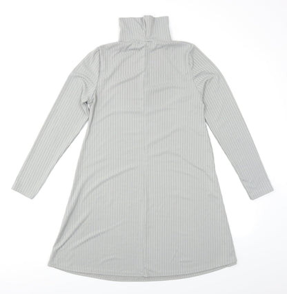 Boohoo Womens Grey   A-Line  Size 8