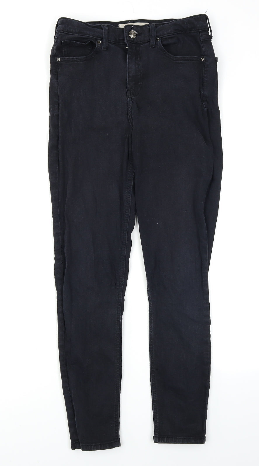 Topshop Womens Black  Denim Skinny Jeans Size 28 in L26 in
