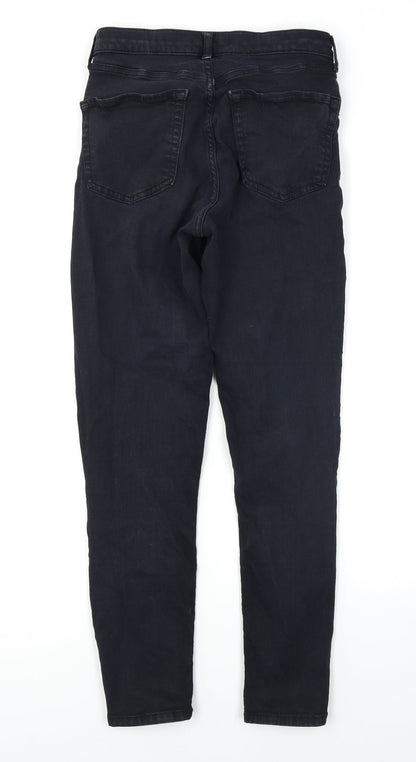 Topshop Womens Black  Denim Skinny Jeans Size 28 in L26 in