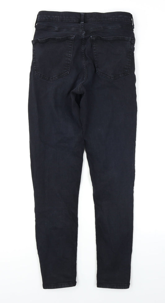 Topshop Womens Black  Denim Skinny Jeans Size 28 in L26 in