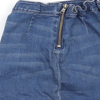 NEXT Girls Blue  Denim Mini Skirt Size 9 Years