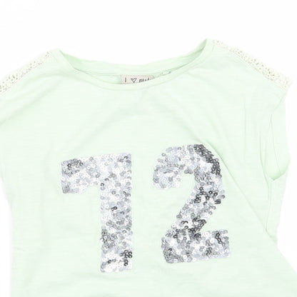 NEXT Girls Green    T-Shirt Size 7 Years