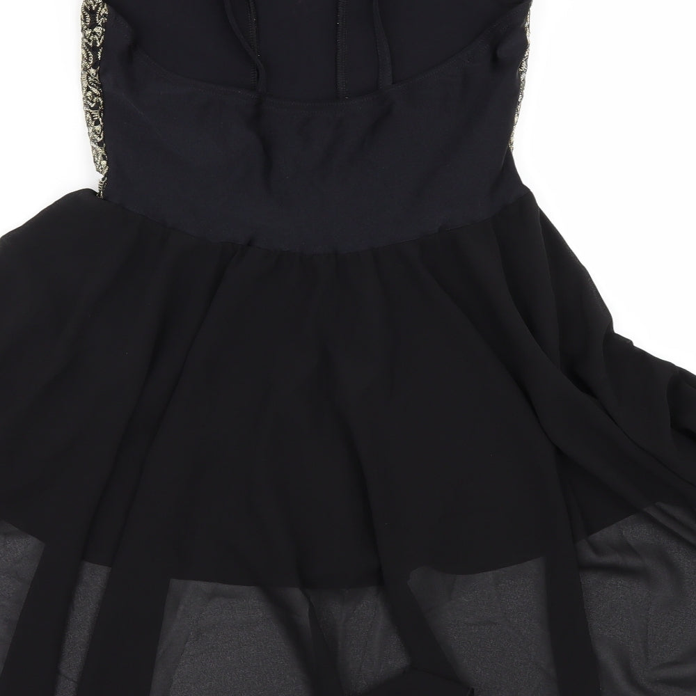 Danse Dezines Girls Black   Bodysuit One-Piece Size M  - dancewear