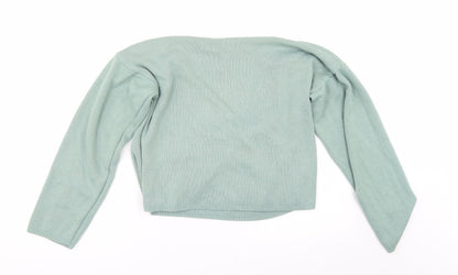 Nasty Gal Womens Green   Pullover Jumper Size M